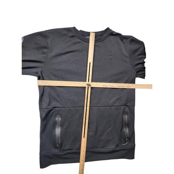 Volcom Skull Sweatshirt Mens Large Zip Pockets Quilted Panels Streetwear Graphic - Picture 6 of 12